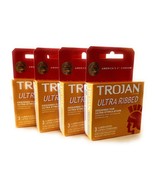 Trojan Ultra Ribbed Lubricated Condoms, 2 Pack Bundle, 3 Condoms per Pac... - $149.40 MXN