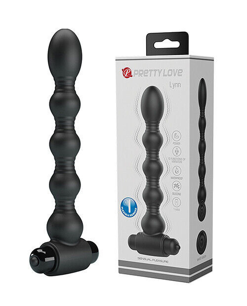 PRETTY LOVE LYNN VIBRATING SILICONE ANAL BEADS - $29.69
