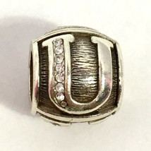 Brighton ABC Alpha Letter U Bead W/ Crystals, J9326U,  New - $14.24