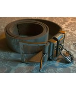 Michael Kors Women&#39;s 42” Silver Distressed Leather Belt MK Hamilton Lock - $658.58 MXN