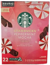 22 K-Cups  Starbucks Peppermint Mocha Keurig Coffee  Limited Edition 2024 - £20.85 GBP