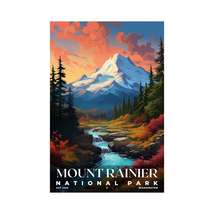Mount Rainier National Park Poster | S07 - £26.10 GBP+