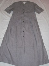 My Secret Shelf Women&#39;s Black White Houndstooth Maxi Dress Office Size S... - $39.99