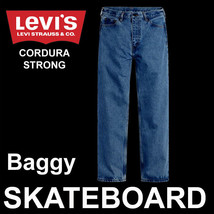 Limited Men&#39;s Levi&#39;s Skateboard &quot;Lot&quot; 5 Pocket Cordura Strong J EAN S Blue Denim - £88.46 GBP