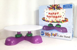 Wilton Silly Feet Cake And Treat Stand 10&quot; Plate 8-9 in cake 6-7 cupcakes NOB - £14.38 GBP