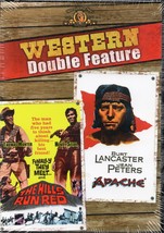 Western double feature (dvd) *NEW* HILLS RUN RED &amp; APACHE, deleted title - £19.65 GBP