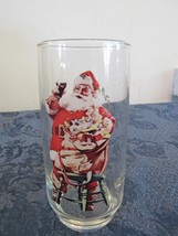 Vintage 1970&#39;s Era Haddon Sundblom Santa Claus Coca Cola Art Glass Series II #3 - £7.78 GBP