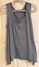 Soft Surroundings Sleeveless Tunic Blue Gray X Large - $345.98 MXN