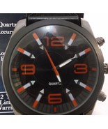 QUARTZ Stylish Sports Large Display Face Black Red Atlanta Falcons Theme... - $39.59