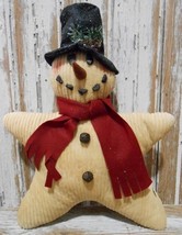 Christmas Decor Pillow   9602CSP - Chenille Star Snowman - $25.95