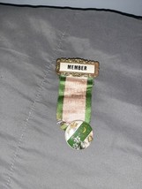 1901 Member Rebekah Assembly IOOF of Georgia Pin Back with Ribbon - $465.49 MXN
