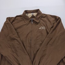 Winner Mate Apache Wells Men's Brown Windbreaker Bomber Jacket Full Zip Size 2XL image 15