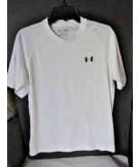 Under Armour Men&#39;s HeatGear Short Sleeve White Tee Shirt - $34.27 CAD