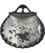 Antique Victorian Silverplate Little Mermaid Footed Tray Wm. Rogers 725 ... - £47.64 GBP