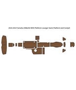 2010-2014 Yamaha 240&amp;242 Lounger Swim Platform Cockpit Boat EVA Teak Flo... - $1,025.78 CAD