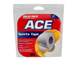 Ace Brand 4 Pack Sports Tape 3M 4 Rolls 1.5&quot; x 360&quot; Each Sealed Package New - £10.99 GBP