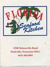 Florida Seafood Kitchen Menu Nolensville Road Nashville Tennessee - £14.22 GBP