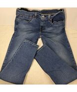 Levis 512 Jeans Mens 32X34 Blue Medium Wash Faded Slim Taper  Stretch Denim - $416.10 MXN