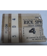 Rick Sringfield 1983 Vintage Ticket Stub Tucson Community Very Good  - £6.07 GBP