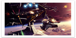 Star Wars Revenge of The Sith X-Wing Star Destroyer Battle Poster Print Mondo - £83.62 GBP