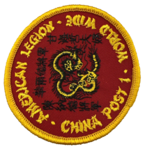 American Legion China Post 1 World Wide Patch 3 inch Diameter - £11.82 GBP
