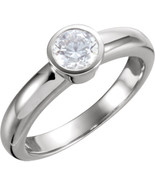 Round Diamond Engagement Ring 14K White Gold (0.92 Ct G VVS2 Clarity) GIA  - £6,343.74 GBP