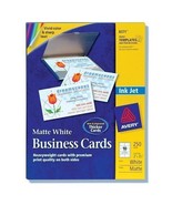 Avery (8371) 2-Side Inkjet Business Cards White 250 Count - £15.09 GBP