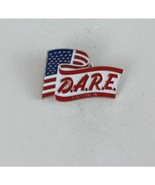 Vintage D.A.R.E. America USA Flag Lapel Hat Pin - €7,21 EUR