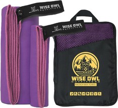 Wise Owl Outfitters Camping Travel Towel - Ultra Soft Compact Quick Dry - £25.13 GBP
