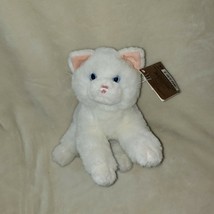 Dakin Purrs Stuffed Plush Fluffy White Kitty Cat Kitten persian Melanie Blue Eye - £31.81 GBP