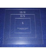 Common Pillow/Fabric Templates. 3 Piece Square Set 1/8 - $36.80