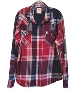 Levis Men&#39;s Long Sleeve Plaid  Pearl Button Shirt XL Farm Country Cowboy... - $11.00
