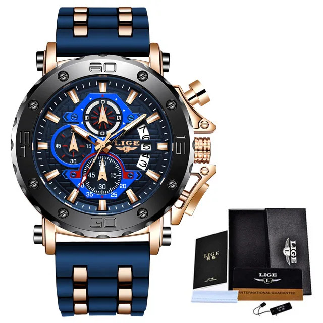 Luxury Casual Sport Watch Top Brand Creative Chronograph Silicone Strap ... - £31.15 GBP