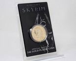 The Elder Scrolls V Skyrim 24k Gold Plated Septim Coin w/ Case Figure On... - $24.04