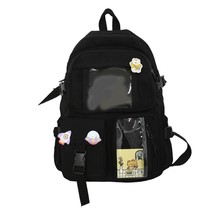 Kawaii School Backpack with Cute Pendant Nylon Students Schoolbag Shoulder Tote  - £36.94 GBP