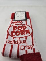 Two Left Feet Popcorn Socks Brand   Womens Make It Pop Big Feet Red White NEW - £9.46 GBP