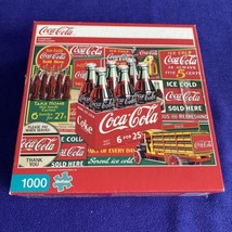 COMPLETE Coca-Cola Coke 1000 Piece Jigsaw Puzzle - Evergreen Buffalo - £5.81 GBP