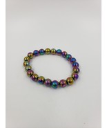 Rainbow Hematite 8mm Bead Stretch Bracelet - $11.08 CAD