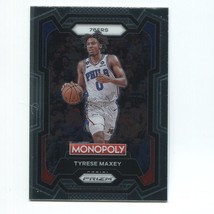 2023-24 Panini Monopoly Prizm Tyrese Maxey Base #68 Philadelphia 76ers - £1.57 GBP