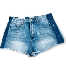 Forever 21 - F21 Two Toned Blue Cut Off Mom Jean Shorts NWT Size 25 - £17.86 GBP