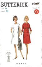 1960s Vintage Dress with Jacket Pattern Butterick 4059 Size 14 Bust 34 - $6.00
