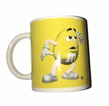 M&amp;Ms Yellow &amp; White Coffee Mug Cup 12 OZ. Yellow M&amp;M Character - £8.33 GBP