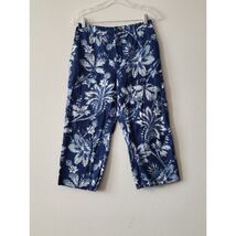 Lauren Ralph Lauren Cropped Pants Size 12 Navy Floral Straight Vintage - $19.99 Lauren Ralph Lauren Cropped Pants Size 12 Navy Floral Straight Vintage - $19.99