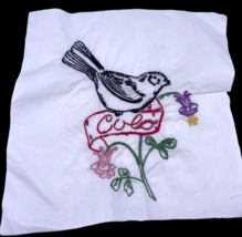 Colorado Bird Embroidered Quilted Square Frameable Art State Needlepoint... - $27.90