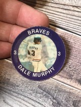 1984 7-Eleven Slurpee Super Star MLB Sports Coin Dale Murphy Atlanta Braves - £3.99 GBP