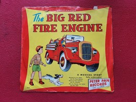 THE BIG RED FIRE ENGINE Len Stokes - PETER PAN 78 RPM Picture Sleeve  - $7.50