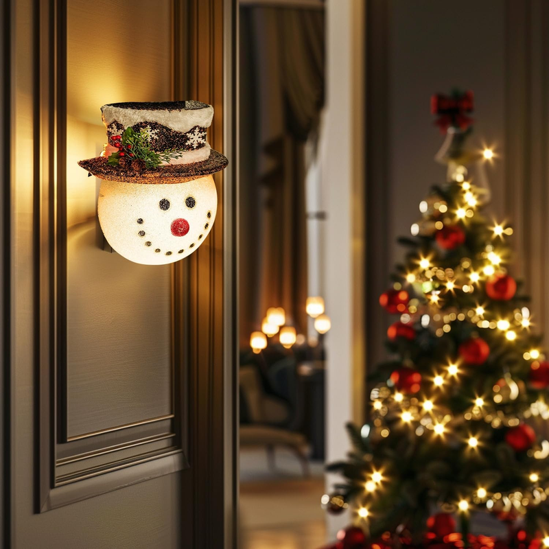 FUNPENY 2 Pack Snowman Christmas Porch Light Covers 12 Inch, Christmas Outdoor D Item image 7