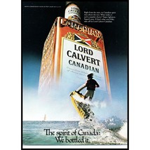 1979 Lord Calvert Canadian Whiskey Vintage Print Ad Jet Ski Sailboat Wall Art - £8.24 GBP