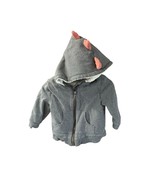 Tommy Bahama Boys Infant Baby 18 MOnths Gray Sherpa Lined Thick Coat Jac... - $24.65