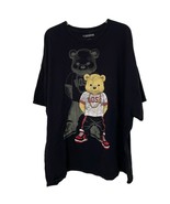 Hard Ten Clothing Boss Bear Black T-Shirt Mens Size 4XL Streetwear Casual - $18.00